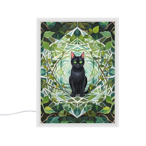 Miroir chat LED tactile avec 3 modes de couleur et intensité variable - 2