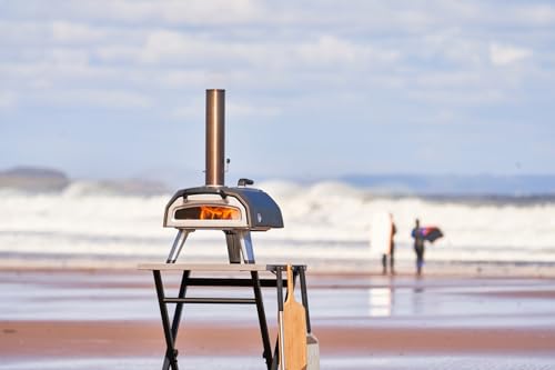 Ooni Klapptisch Pizzaofentisch für den Außenbereich, tragbar, zusammenklappbar, aus Edelstahl