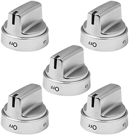 Stove Knobs WB03X24818 for GE Stove Knobs Replacements Burner Control Knob Compatible with General Electric Gas Stove Knobs PS11729081 AP5989029 (5packs)