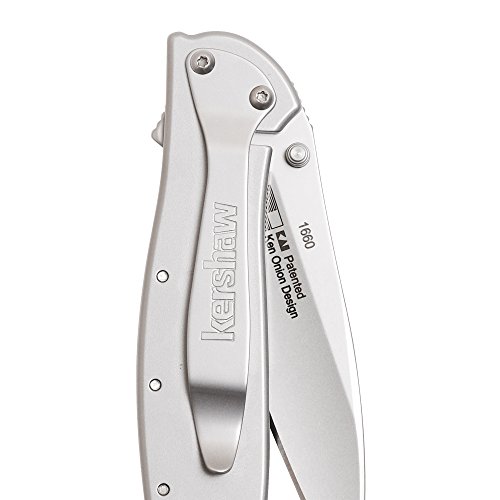 Kershaw Leek Pocket Knife (1660) 3-In. Sandvik 14C28N Blade And Stainless Steel Handle, Best Buy From Outdoor Gear Lab Includes Frame Lock, Speedsafe Assisted Opening And Reversible Pocketclip, 3 Oz. #TOP6