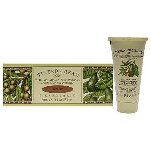 L'Erbolario Crema da giorno colorata Macadamia e avocado nuanced Datteln n. 3, confezione da 1 (1 x 50 ml)