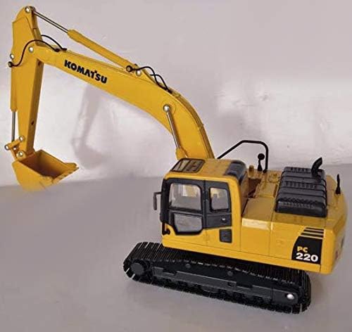 Miniatura 3 de para Komatsu pc220-8 Excavadora hidráulica con pistas de metal 143 DIECAST Modelo acabado coche camión