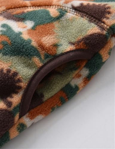 Image of Kids Printed Fleece Jacket Sherpa Lined Lightweight Zip | Toddler Baby Boys Girls Autumn Winter Warm Outerwear Soft Polar Fleece Car Seat Friendly Zip Up Coat