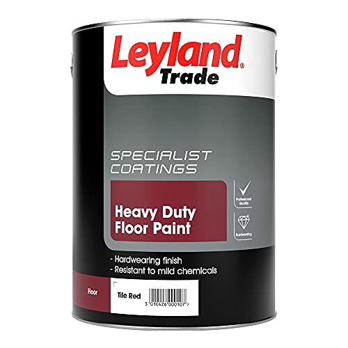 Leyland Trade Heavy Duty Floor Paint - Tile Red 5L