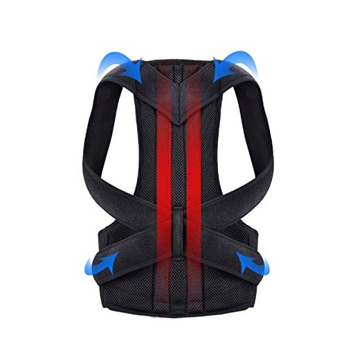 Corrector de postura de espalda hombro lumbar para evitar dolores con soporte de columna