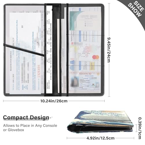Organizador para auto Slim cuero miniatura 3