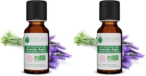 Huile essentielle lavande aspic pure naturelle bio 20ml