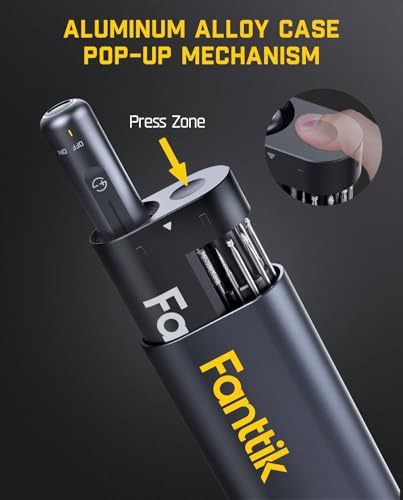 Fanttik F2 Master Mini Cordless Rotary Tool Kit & C8 Nano Cordless Electric Scissors with LED Display