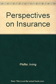 Hardcover Perspectives on insurance Book