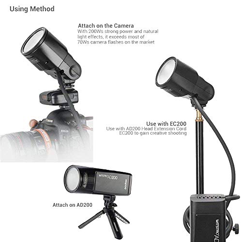 Godox Ring Head Speedlite Flash Photography Lighting H200R For Ad200 Pro Strong Power And Soft Light #TOP4