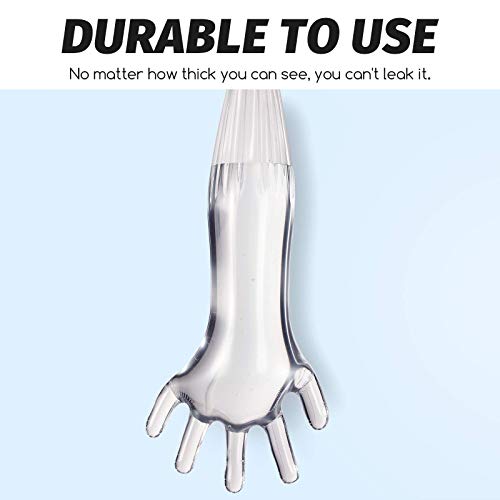 50 Pieces Disposable Dressing Gutting Gloves 1.6 Mil Shoulder Length Hunting Field Dressing Gloves For Deer Cleaning Gutting (White) #TOP3