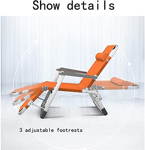 Chaise longue noire avec structure résistante à la rouille et réglable - 6