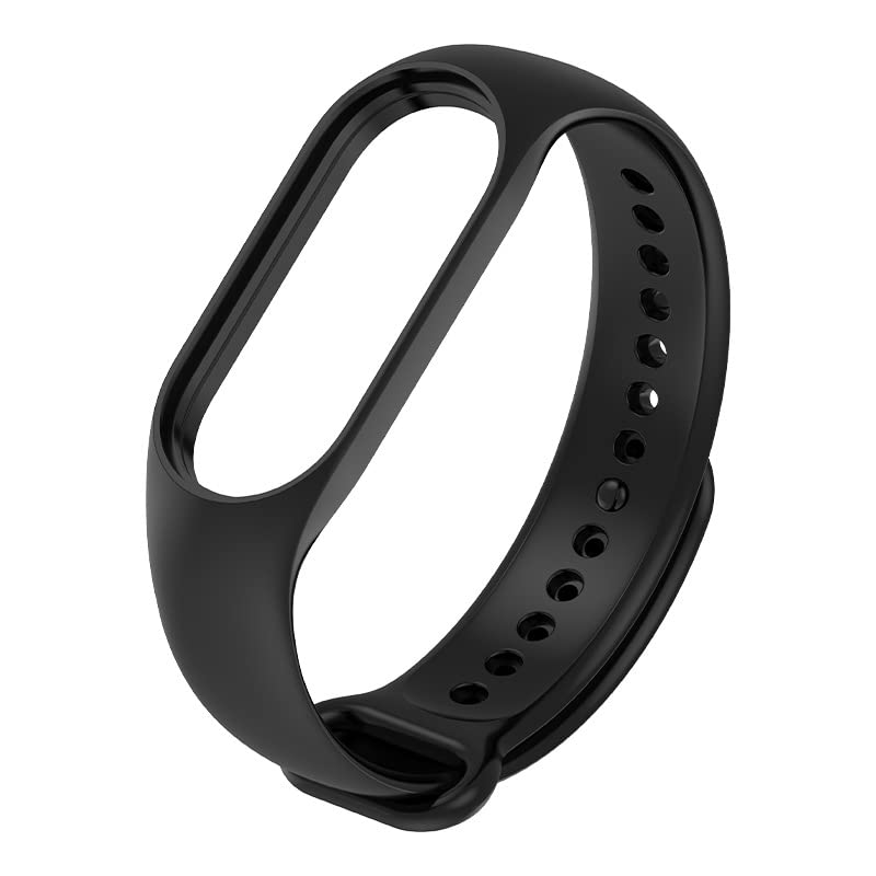 Adjustable Xiaomi Mi Band 7/ Mi Band 4 Watch Silicone Strap Band Bracelet - Black_1-picture-24