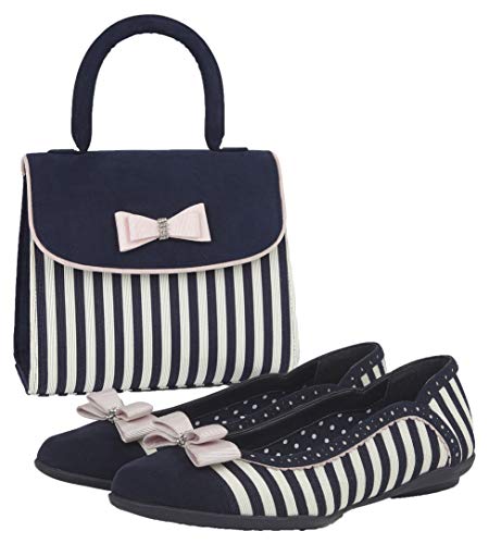 Ballerines Lizzie Ruby Shoo au style vintage et sac Banjul unique