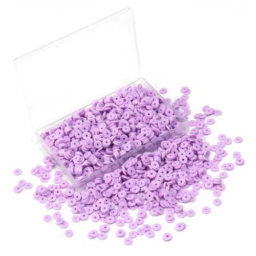 Hiswan 6mm Polymer Clay Beads for Bracelets Making 1000PCS