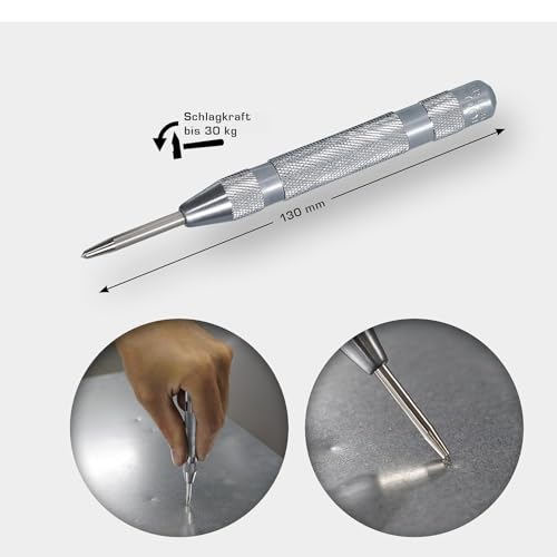 BRILLIANT TOOLS BT084911 Automatik-Körner [Powered by KS Tools]