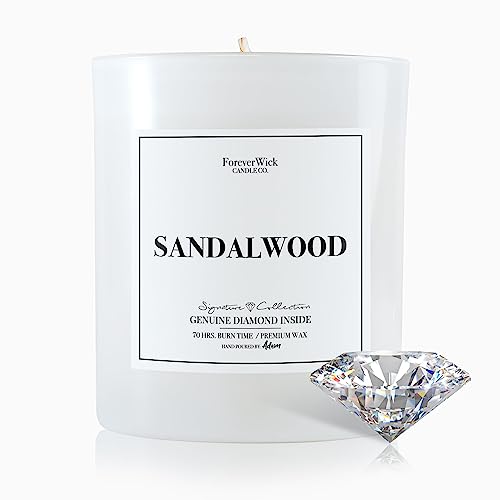 Foreverwick Sandalwood Candle | Anniversary Day Candle Present Ideas |