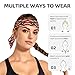 NOUZU Salmon Print Headbands Fashion Stretch, Hair Bands Knoted Turban Head Bands, Yoga Running Sweatband