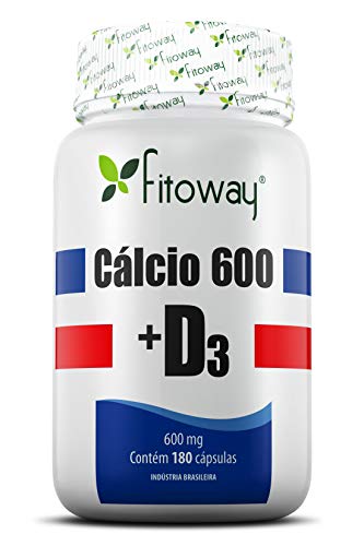 Cálcio 600 + D3 Fitoway - 180 Cáps, Fitoway