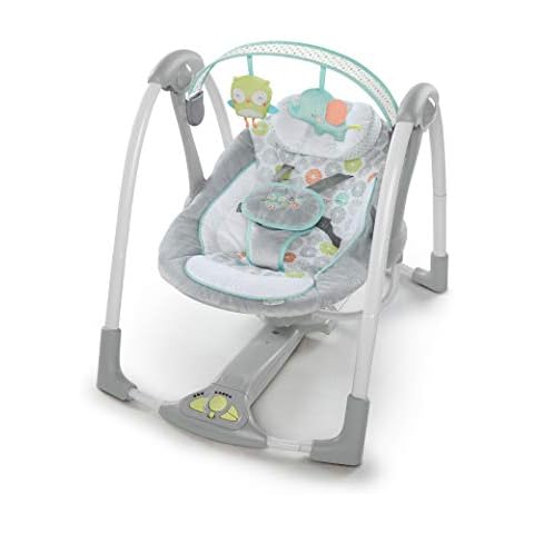 Ingenuity Swing 'n Go: columpio portátil para bebé con 5 velocidades de swing y 6 melodías Cover