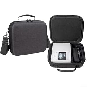 EVA-Drucker-Reisetasche für Canon CP1500 CP1300 CP1200 CP900 CP910 mit geformtem Innenhohlraum und verstärkten Oxford-Stoffplatten (GC-1478 Schwarz)
