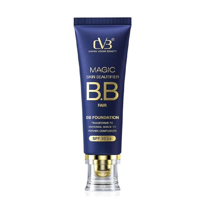 Image of CVB C65 Magic Skin Beautifier BB Fair Cream for Complexion Enhancer, Matte BB Foundation for Face Make-up, Skin Hydration with SPF 30 ++ (02 Soft Ivory)