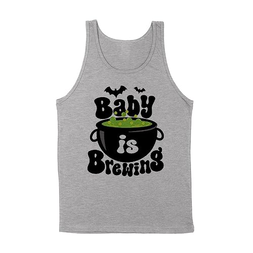 Baby is Brewing Tank Top Unisex Large Grey