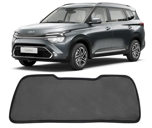 Image of Autofact Dicky Curtain for Kia Carens | Custom Fit Rear Windshield Sunshade | UV & Heat Protection | Foldable Mesh | Privacy & Cooling Car Accessory