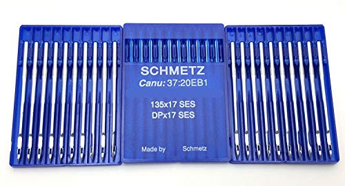 Sharp Sewing 30 Schmet Ball Point Needles 135X17 fits S.a.i.l.r.i.t.e Leatherwork (Multiple Sizes) (110/18)