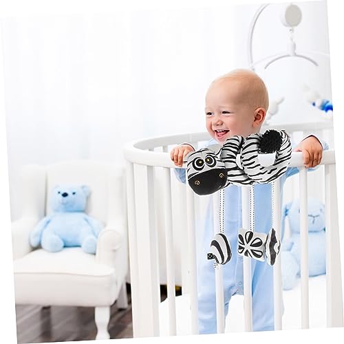 Totority 1 Peça Cama De Animal Preto E Branco Em Torno De Brinquedos Para Recém-Nascidos Brinquedos