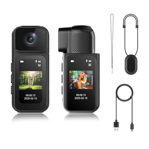LICAEVEY 2.7K HD�A�N�V�����J���� �r�f�I���R�[�_�[ ���C�X�g���b�v&1.47�C���`��� ���� �E�F�A���u���J���� 180°��]�����Y�t�� �d�� ���s �X�s�[�`�p (�u���b�N)