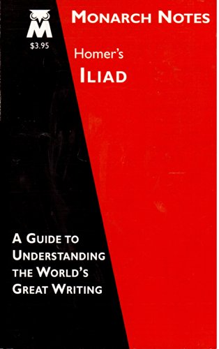 Homer's Iliad (Monarch notes) 0760708282 Book Cover