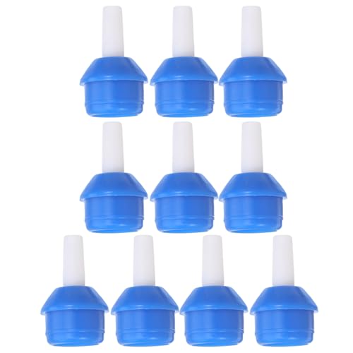 BUGUUYO Lot de 10 Embouts de Pompe à Vide Poussé en Aluminium pour Dessoudage Buse de Rechange Bleue Compatible Grosse Taille Accessoires pour Pompe à Dessouder Compacte Outil de