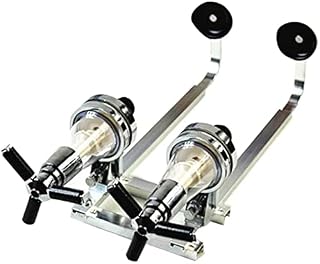 HAKUNA 2-Bottle Liquor Dispenser,Aluminum Alloy Wall Mounted Bracket Wine Spirits Liquor Dispenser Home Bar Beverage Stand Revolving Nozzle Drinkware Set Home Bar Wine Dispenser Tools