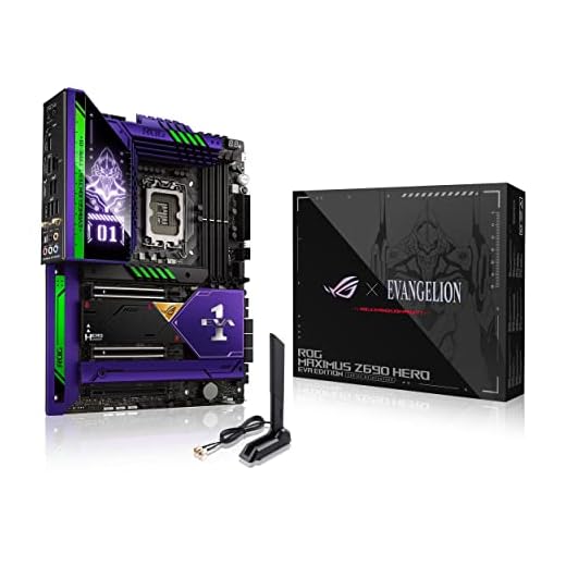 ASUS ROG MAXIMUS Z690 HERO EVA Edition, Scheda Madre Gaming Intel, LGA1700, DDR5, 2 PCIe 5.0, 5 Slot M.2, WiFi 6E (802.11ax), Intel 2.5Gb Ethernet, ROG SupremeFX 7.1, 6 SATA 6Gbps, Aura Sync, Nero
