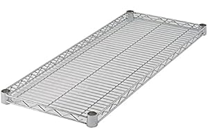 Commercial Grade Chrome Wire Bookshelf (30''W x 14''D x 30''T) - NSF Certified