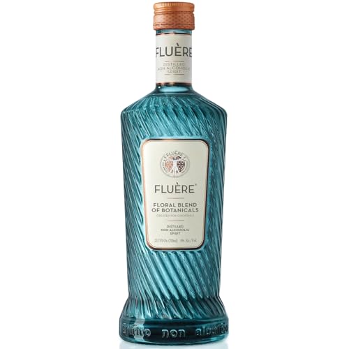 FLUÈRE Floral Botanical Blend | Gin Alternative | Premium Non-Alcoholic Distilled Spirit | Alcohol-Free Spirit Alternative for Zero Proof Cocktails