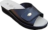 Sanital Light Zuecos de Mujer de Cuero con Elástico Lateral – Comodidad para Hallux Valgus, Plantilla Anatómica con Gel Amortiguador en el Talón, Suela Ligera Antideslizante, 40 EU