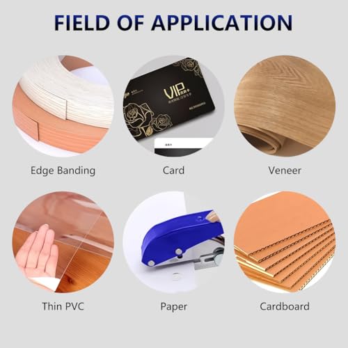 Image of Serplex Heavy Duty Single Hole Punch 8mm Handheld Hole Punch Tool with Drill & Drill Stop Collar, Maximum Thickness 1.2mm Punching Tool, Paper Puncher for Wooden Edge Bands, Plastic Sheets, Paper