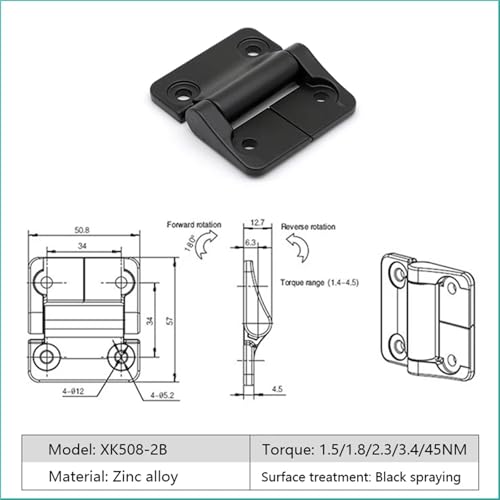 Charnière à couple constant XK508 maintien de position fluide