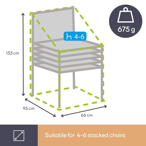 Funda para sillas apilables impermeable y resistente UV Perel 7
