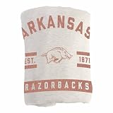 Logo Brands NCAA Arkansas Razorbacks Oatmeal Sublimated Sweatshirt Blanket Team Color - Perfect for Bedroom Decor, Stadium Blanket, Camping, Great for Gifts