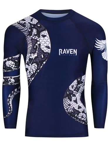 Raven Fightwear Men's Constrictor Black IBJJF Approved Rash Guard2