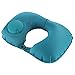 Mdhk Nadmuchiwana poduszka na szyję, przenośna, poduszka powietrzna, poduszka pod głowę, zagłówek, poduszka na kark, do podróży, biura, samochodu