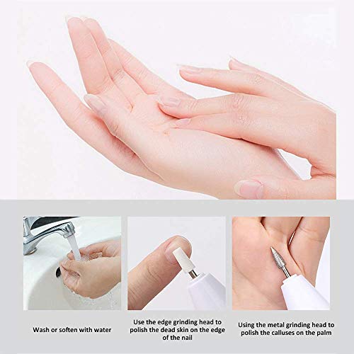 Conjunto de manicure elétrico, conjunto de lixa elétrica portátil profissional de manicure pedicure