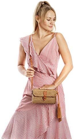 Rattan Bags for Women - Handmade Wicker Woven Purse Handbag Circle Boho Bag Bali … | Handmade, Woven, Bag - Image 5