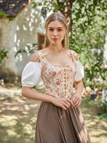 Image of Scarlet Darkness Women Renaissance Corset Pirate Bustier Top Bodice Bodyshaper