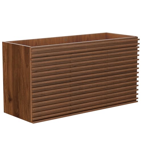 ROOMTEC 48" Bathroom Vanity, Mid-Century Wall Mounted Floating Cabinet with