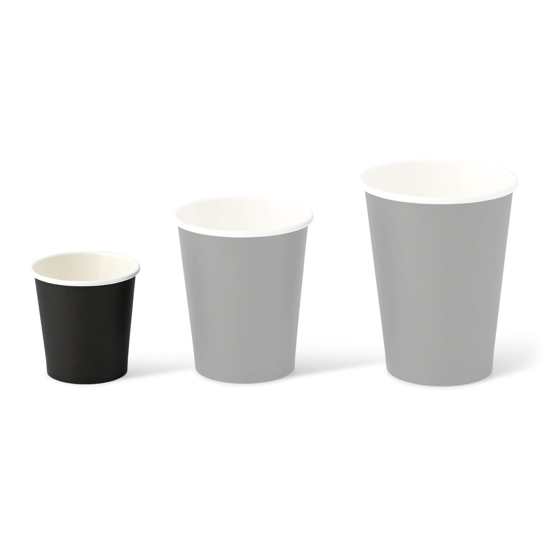 BIOZOYG 1000x bicchierini caffè 100 ml / 4 oz, Ø 62 mm nero - bicchieri carta senza plastica e con materiali sostenibili - bicchierini caffe carta