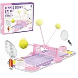YoFellas Indoor Tabletop Game for Kids, No Battery Needed - 2 Player Family Interactive Toy for Boys & Girls Screen-Free Hand-Eye Coordination & Fine Motor Skills Gift (Tennis)